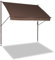 Angerer Freizeitmöbel GmbH Klemmmarkise Style - Markise für Sonnenschutz - Montage ohne Bohren und Dübeln - ideale Balkonmarkise für Mietwohnungen (Braun, 350 cm)
