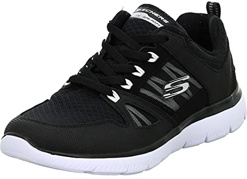 Skechers Damen Summits New World Turnschuhe, Black White, 37 EU