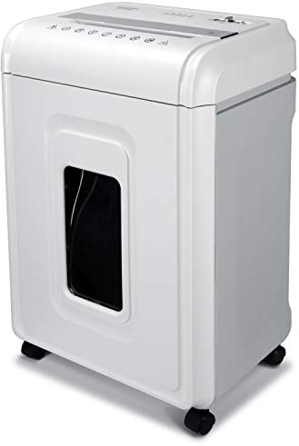 Aurora Heavy Duty High Security 16-Sheet Micro-Cut Shredder/Anti-Jam/60 Min Run Time/ 7-Gallon Pullout Basket and Casters, AU1680MA