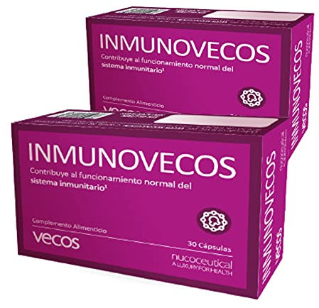 INMUNOEvita Resfriados y Aumenta tu Sistema Inmunologico | Aumenta tus Defensas con Equinacea Propolis Vitamina C y Betaglucanos | 60 Cápsulas