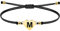 Bracelet lettre initial A-Z en acier inoxydable avec fil ciré Bracelet femme ou homme initial de nom