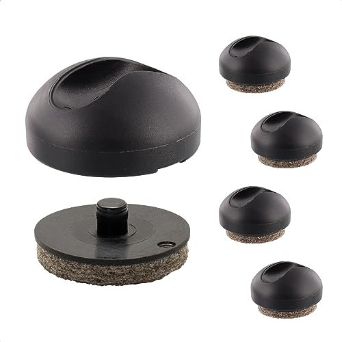 Wagner Bodenschoner/Bodenschützer für Hairpin Legs Ø 30 x 20 mm für Rohre Ø 9 mm, hochwertiger Kunststoff, schwarz, mit austauschbaren QuickClick Gleitern - 12393199