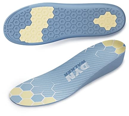 Height Increase Insoles, DynWalker Heel Lifts PU Unsichtbarer Damenschuhe-Innenaufzug, Gel-Puffer Fußgewölbestütze, Schmerzlinderung Erhöhungseinlagen M Blau
