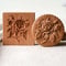 Cosybeau Keksstempel, geschnitzte Holzform, Plätzchenform, individuelle Holz-Keksausstecher, Plätzchenpressen, Stempel, DIY, Weihnachten, Thanksgiving zum Backen (Pfingstrose)