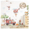 DEKO KINDERZIMMER Wandsticker Feuerwehr XXL Sticker Set Wandtattoo Babyzimmer Tiere Baum Wandaufkleber Wanddeko DK1039-5