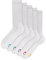 Dedoles Calzini Unisex Donna Uomo & Bambini Calze Cotone con tanti Design divertenti sinistra destra diversi, colore: Bianco, disegno: Bianco (confezione da 5), taglia: 35-38