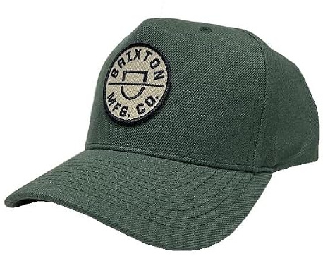 BRIXTON CREST C MP SNAPBACK Herren Snapback Cap, Hut, Skateboard, Einheitsgröße, 2 Farben, echtes Produkt