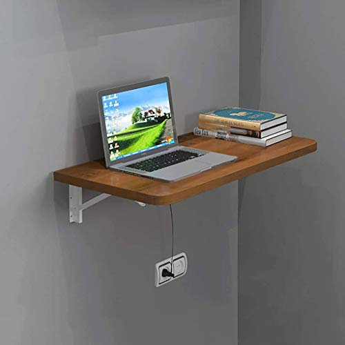 Wandklapptisch Klapptisch Küche Esstisch Massivholzschrank Hochleistungs-Werkbank Computertisch Schwebender Wandtisch Laptop-Schreibtisch, Nussbaum, 1200 mm/47 Zoll