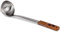 Petromax Mestolo in acciaio inox con manico in legno di noce, barbecue e campeggio, con beccuccio per versare, 30 cm