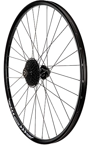 REDONDO 27,5 Zoll Hinterrad Laufrad Hohlkammer Felge Schwarz Disc + 7-Fach Kassette