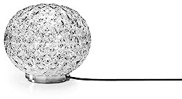 Kartell Mini Planet, Tischleuchte, Direktstromversorgung, Glasklar, Ø 16 cm