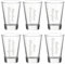 LUXENTU Schnapsgläser mit personalisierter Gravur, Konische Stamper 60 ml, Stapelbare Shot-Gläser für 2cl & 4cl, 2-zeiliger Gravurbereich, Name & Bezeichnung, Geschenk für Freunde & Familie, 6 Stück