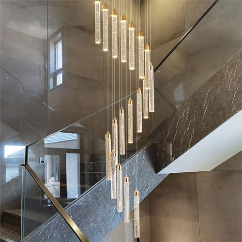 CNMKLM Chandelier LED Modern Glass Bubble Chandelier Height Adjustable Chandelier Decoration 18 Lights Living Room Bedroom Restaurant Cafe Commercial Place (Größe : 23 Heads)