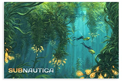 OakiTa Classic Pop Game Cover Subnautica Poster Leinwand Poster Wandkunst Dekor Druck Bild Gemälde für Wohnzimmer Schlafzimmer Dekoration ungerahmt 30 x 45 cm