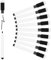 Meetory 10 Stück Whiteboard Marker Magnetisch, Folienstift Abwischbar Trocken Abwischbar Stift Folienstift mit Radierer, Stift Schwarz für Schule Zuhause und Spiel (11.3 * 1cm)