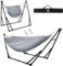 Anyoo Hängematte und Hängesessel mit klappbarem Gestell, tragbares Hängemattengestell-Set für den Outdoor/Indoor Garten Terrasse Camping Deck