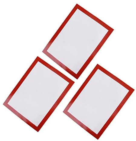 Cabilock 3 Piezas estera de silicona para hornear almohadilla para hornear tostadoras tapete de silicona para hornear tapetes para horno Macarrón tapete para hornear Pastelería