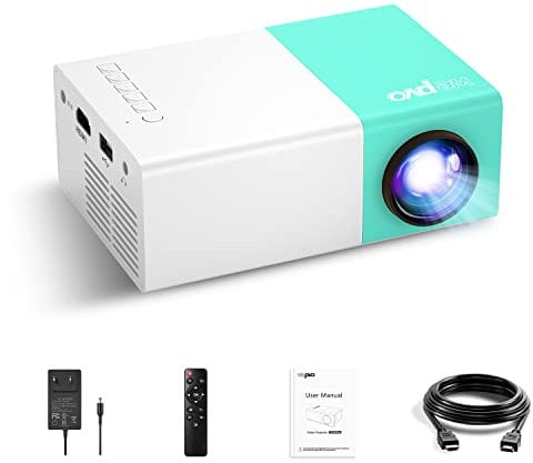 wepvo Mini Portable Projecteur de Cinéma Extérieur, Projecteur Vidéo LED Pico pour Le Cinéma à Domicile, Vidéoprojecteur Compatible avec Un Smartphone/Une Tablette/Un Ordinateur Portable/Une clé TV