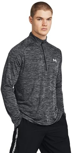 Under Armour Men's Tech Textured Half Zip Long Sleeve, Castlerock/Castlerock, XXL