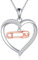 VENACOLY Sicherheitsnadel Halskette 925 Sterling Silber Sicherheitsnadel Anhänger Schmuck Geschenke für Frauen