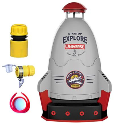 Takluu Rocket Launch Toy | Adjustable Spray Height Toy Rocket Bottle Rocket Launch | Kids Outdoor Water Toys, Manual Water Pump Toy, Kids Rocket Toy, 360° Rotation For Kids