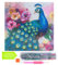 Ideen mit Herz Diamond-Painting-Motivleinwand auf Keilrahmen | 30 cm x 30 cm | Set inkl. Werkzeug (Pfau)