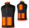 Aunus Men's Lightweight Gilet,Heated Gilet Heated Vest for Men Women,Windproof Heated Sleevless Jacket,Unisex Heated Body Warmer with 3 Heating Levels for Golf Running Hiking Horse Riding