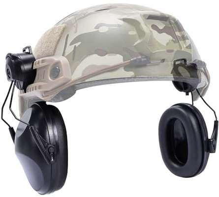 SINAIRSOFT Ohrschützer, Lärmschutz, taktische Helm-Aufsatz, Gehörschutz-Ohrschützer für Jagd/Training/Bau/Produktion/Wartung/Automotive/Holzbearbeitung