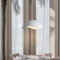 BBWO Pendelleuchte Wabi-Sabi Stil Hängeleuchte Höhenverstellbar Esstischlampe Metall Weißer Küchenlampe modernes led Mit Fernbedienung Dimmbar Pendellampe Esszimmer Küche Wohnzimmer Beleuchtung(50cm)