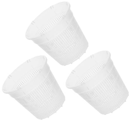 Yardwe 3pièces Pots à Orchidées Perforés Plastique Fleurs Décoratives Respirantes pour Jardinage Pots pour Phalaenopsis Et Autres Plantes