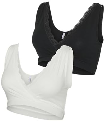 MAMA.LICIOUS Damen Mlhelena Crossy Lace Bra 2F 2-P Noos (2er Pack)