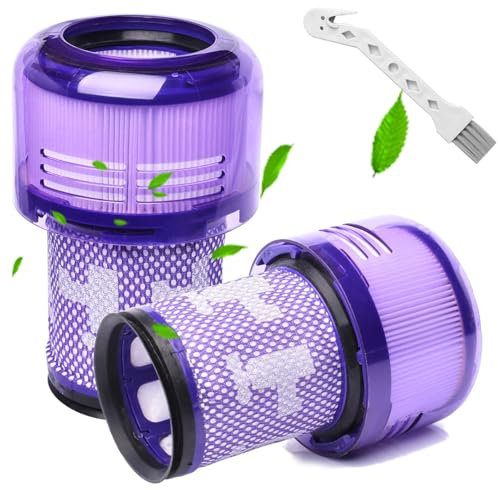 SupRovare 2 Pezzi Filtro per Dyson V12, Filtri per Dyson v12, Filtro Ricambi Accessori per dyson 12 Slim Absolute Lavabile Filtro Total Clean/Extra/Fluffy, Sostituire #971517-01