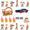 Racing Car Cake Topper - Happy Birthday Cake Decorations - Boys Girls' Racing Sports Cupcake Decorations Baby Shower Party Supplies