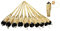 DIXIE STORE - Premium Bambusfackeln - Gartenfackeln für Garten, Grill, Hochzeiten und Schlittenfahrten - 150cm - Fassungsvermögen 500ml - Brenndauer 9-12 Stunden - Bambus & Eisen - x10