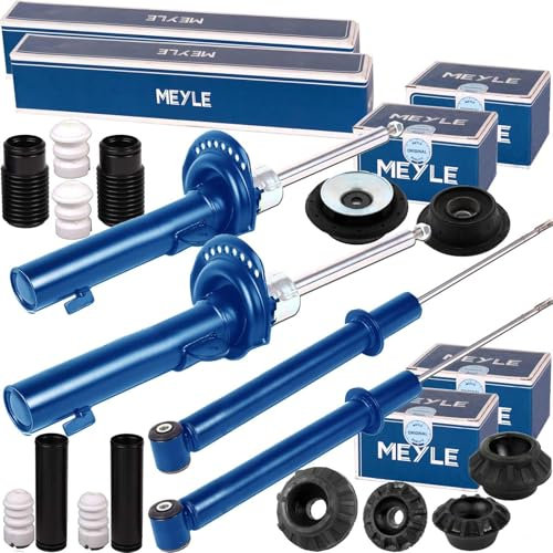 4x MEYLE Stoßdämpfer + Domlager + vorne für hinten für Golf 2 3 VENTO Toledo