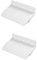 Vaguelly 2pcs Folding Bedside Shelf Bedside Storage Plastic Organizer Night Stand Tray Home Decor