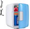 Sinbide Nevera Pequeña - Mini Nevera, 4L Comética Pequeña Nevera para Dormitorio, CA 220V/ CC 12V para Coche, Mini Neveras Para Habitacion (Azul)