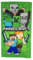 Theonoi Kinder - Handtuch Strandlaken Strandtuch Duschtuch Badetuch - 70 x 140 cm Mikrofaser (Minecraft grün)