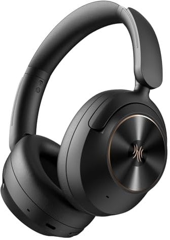 OneOdio Focus A6 Auriculares Híbridos con Cancelación Activa de Ruido, 75H Autonomía, Audio Hi-Res LDAC, Bluetooth 6.0, App Control, Doble Micrófono, Cascos Inalambricos Over-Ear para Viajes/Oficina