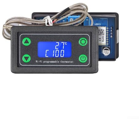 Termostato digitale facilmente azionabile con uscita relè progettato per varie impostazioni