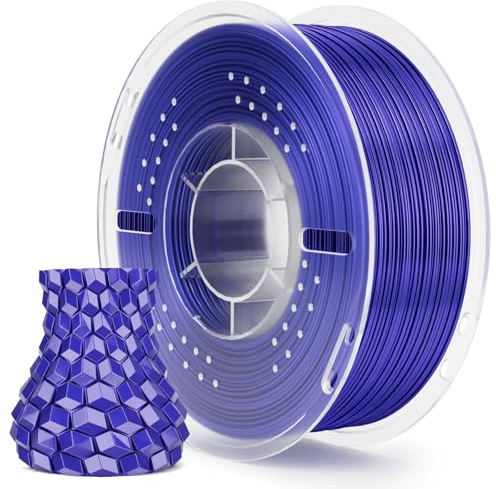 ELEGOO Silk PLA Filament 1.75mm Bluish Purple 1KG, Shiny 3D Filament Dimensional Accuracy +/- 0.02mm, 1kg Spool(2.2lbs) 3D Printing Filament Fits for Most FDM 3D Printers