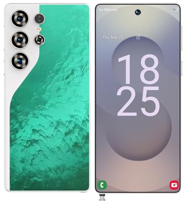 Upgrade S26 Ultra 5G Mobile Phones, Android 14.0 Smartphone, 7.3-inch Camera Cell Phone Original Telefone, 16GB RAM 1TB ROM, 8000mAh, 72MP 108MP, 3 Cards Slots,Dual Sim Free Unlocked,Green-7.3 Inch