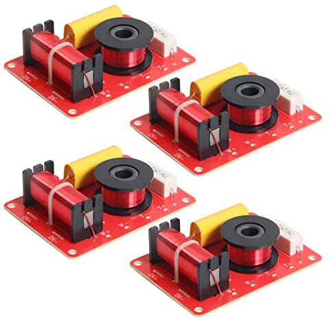 ISTOVO 4X 130W Speaker Crossover 2 Way High-Low 8 Ohm Frequency Divider for 6 Inch Speaker