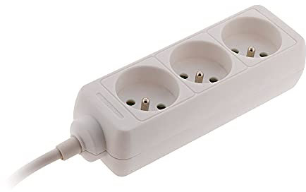 Bloc 3 prises 16A 2P+T Blanc - Zenitech