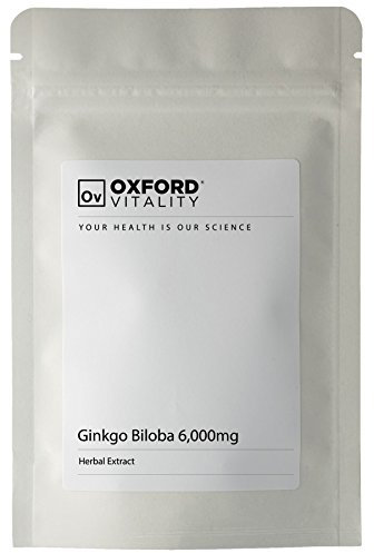 Ginkgo Biloba Tablets | 6000mg Supplements for Memory & Cognitive Functions | Oxford Vitality