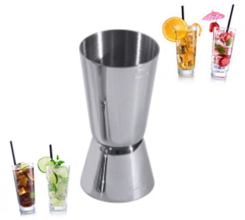 Kerafactum Misurino per acrobazia, da cocktail, da cocktail, da 2,5 cl, in acciaio inox, da 5 cl