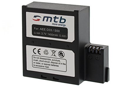 Ersatz-Akku für AEE Magicam S51, S70, S71 (WiFi), S80, S90 / Veho MUVI K2 / Nilox F-60 Evo/Kitvision Edge HD30W