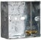 Merriway BH04060 35mm (1.3/8 inch) Depth Single 1-Gang Metal Flush Mount Back Pattress Box , Grey