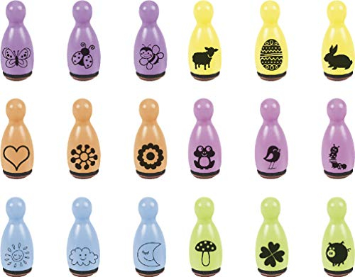 Heyda 204888686 Stempel-Figuren, Farblich und Motif sortiert Motivgröße: ca. Ø 1, 2 cm