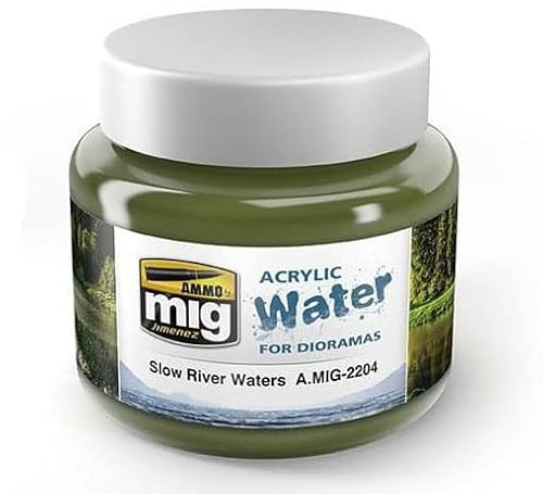 Munition mig-2204 langsam Fluss Acryl Wasser (250 ml. Einmachglas), Mehrfarbig